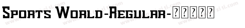 Sports World-Regular字体转换